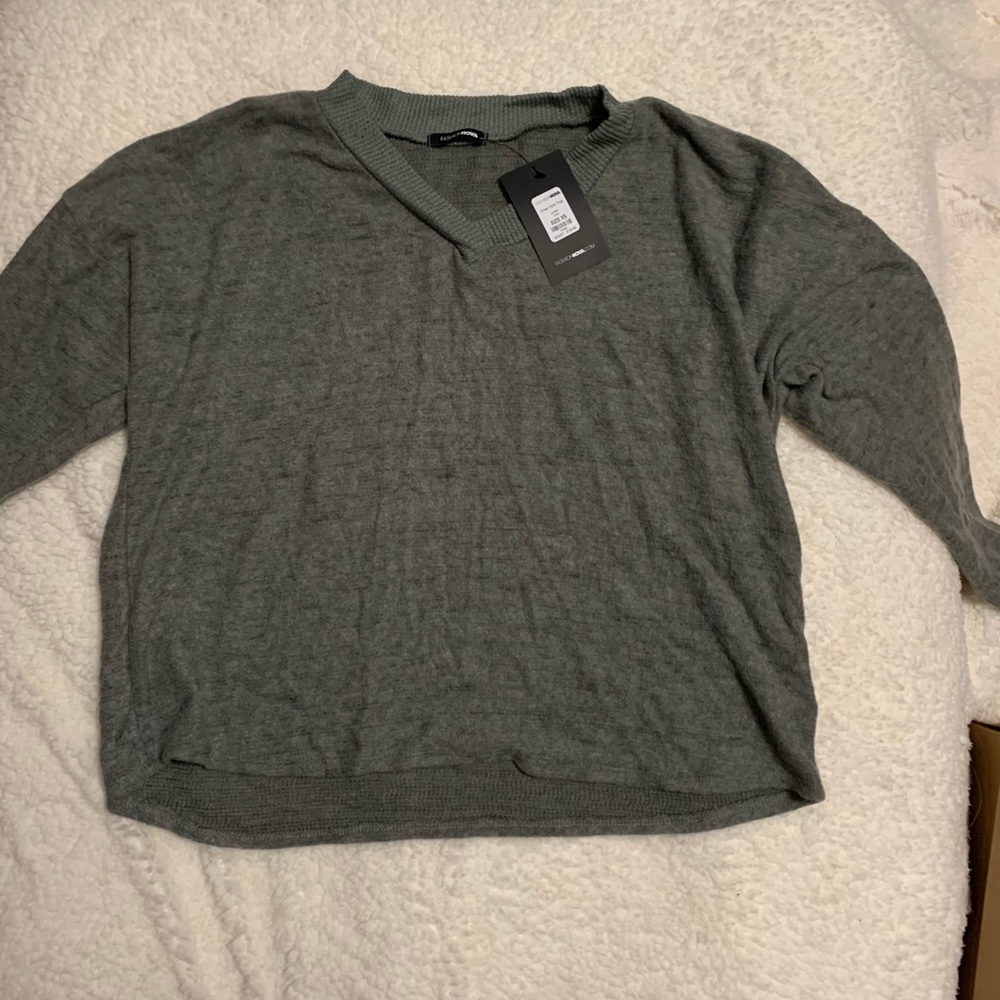 Olive Lounge Sweater. New.